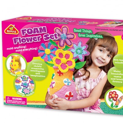 DIY gift set of flower foam educational toys for kids 2018 hot sale