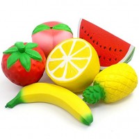 Free Shipping China Factory Wholesale DIY Game Toys Shape Peach/Lemon/Strawberry Customized Package Fruit Set